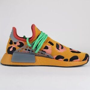 Adidas X Pharrell HU NMD Fred Flintstone Animal‎ Print Orange GZ4439